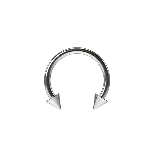 Stainless Steel Horseshoe ext Thread with Pointed Balls