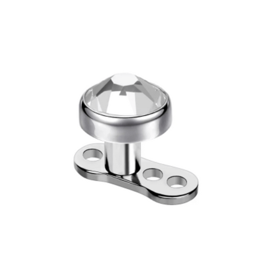 Clear Titanium Internal Thread G23 Dermal 1.6 x 2.4mm